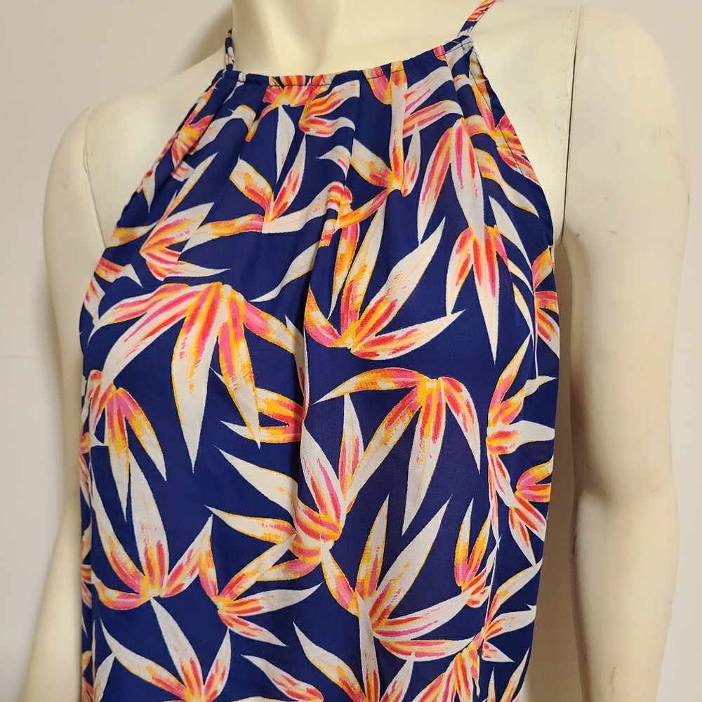 Alice Blue flowy sleeveless blouse